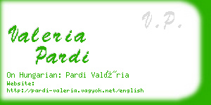 valeria pardi business card